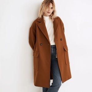 Madewell Averdon Coat in Insuluxe Cashmere blend Fabric